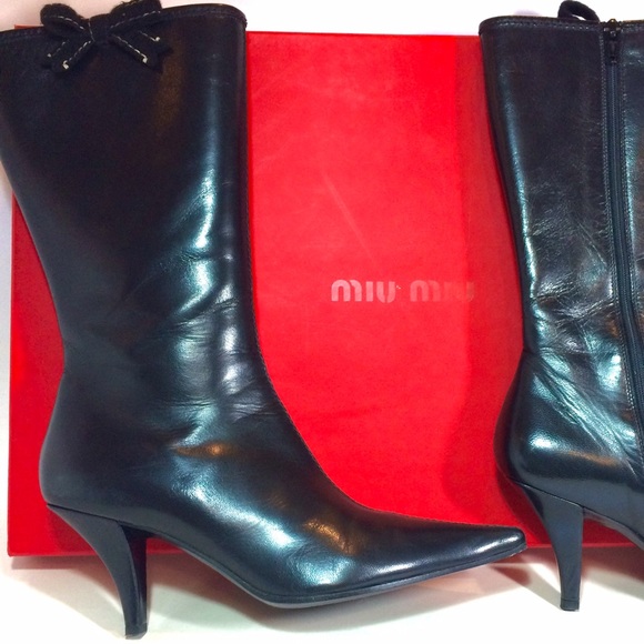 Miu Miu Black Boots