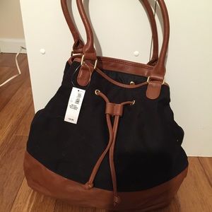 Old Navy Black and Tan hobo bag