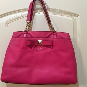 Kate Spade pink bow tote