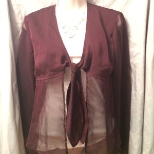 NEW🌟 Sheer front- tie top