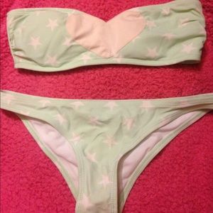 la hearts bikini. Top medium, bottoms small