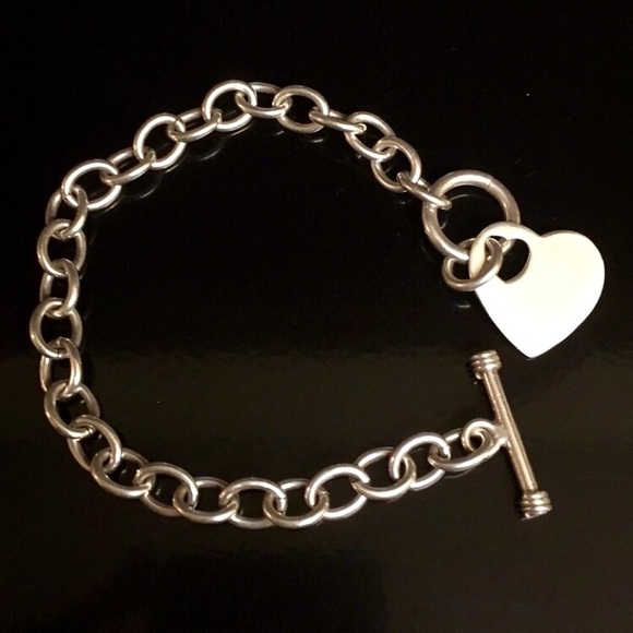 Sterling silver heart bracelet