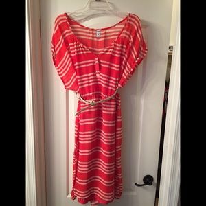 Old Navy sheer dress with belt