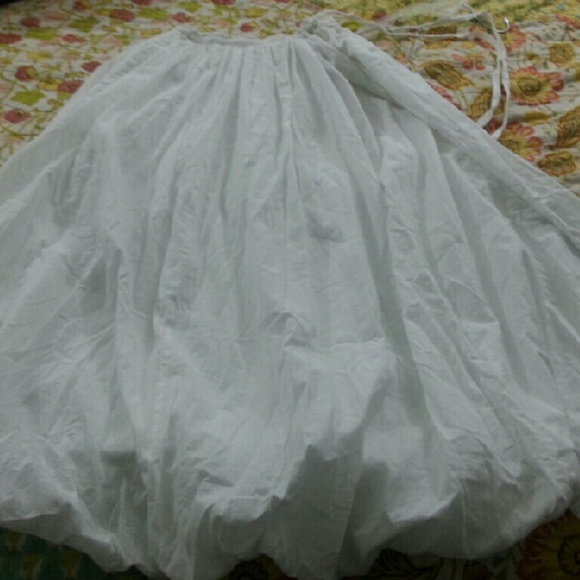 Ball voile skirt soft cotton with side pockets