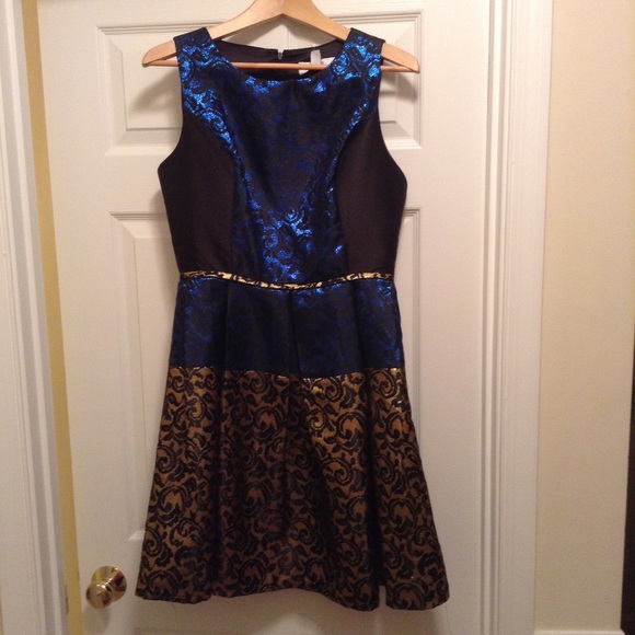 Badgley Mischka Metallic Dress