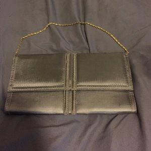 H&M pewter evening bag