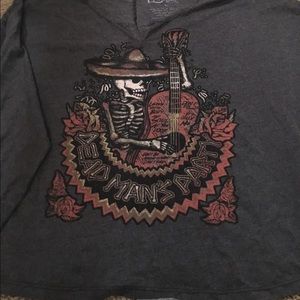 Urban Outfitters skeleton shirt