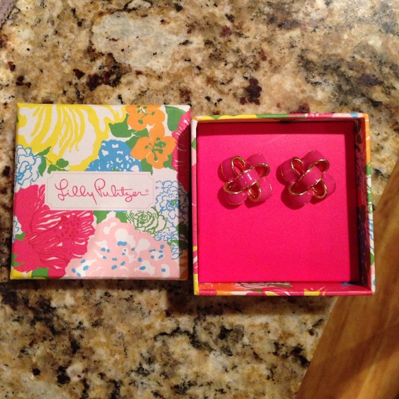 Lilly Pulitzer bow earrings