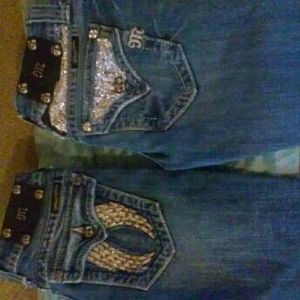 Two pairs of miss me jeans sz 25