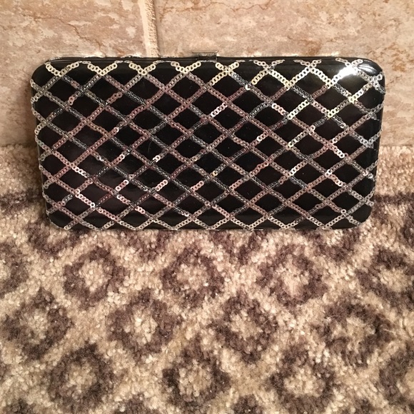 Black sequins wallet - Picture 1 of 3