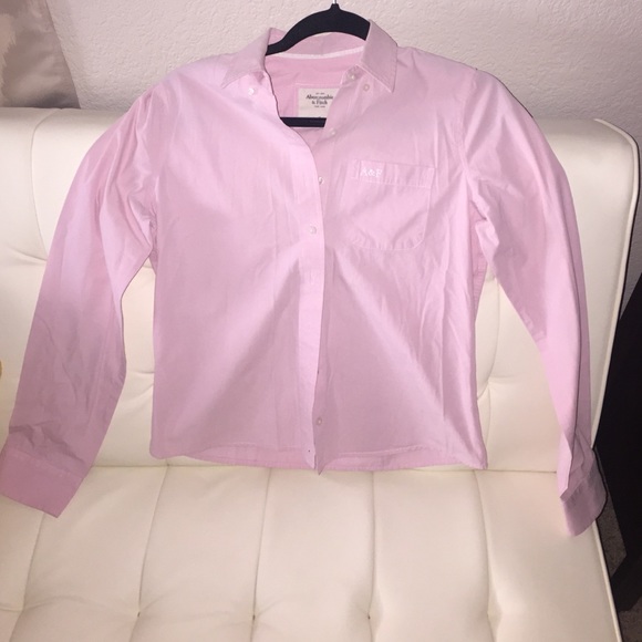 Abercrombie pink button down