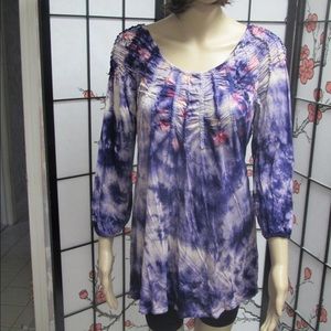Purple multi tunic top