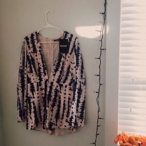 Misguided tye dye playsuit
