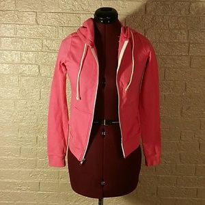 Hot pink hoodie