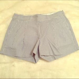 JCrew Pleated Seersucker Shorts