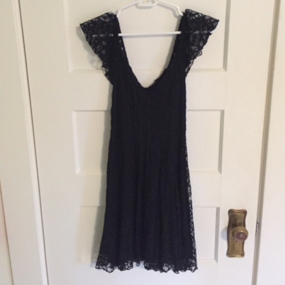 Black lace dress