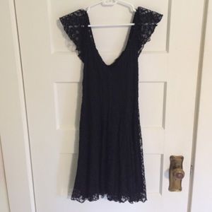 Black lace dress