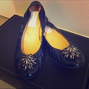 Lanvin Jeweled Flats