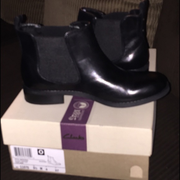 Black Leather Ankle Boots