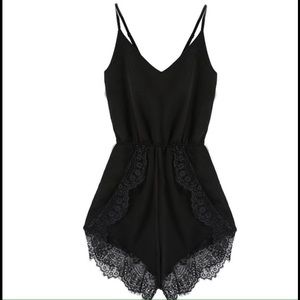 ✨SALE✨ Black Lace Romper Playsuit