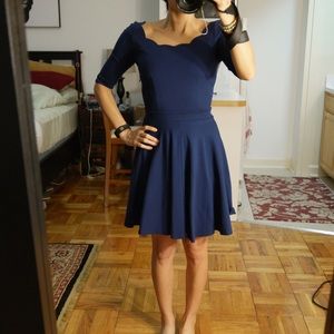 Lulu's Navy Blue Dress
