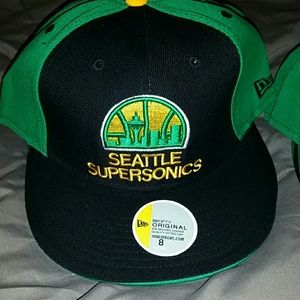 NBA OFFICIAL SEATTLE SUPERSONICS FITTED HATS