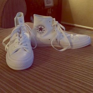 High top white converse