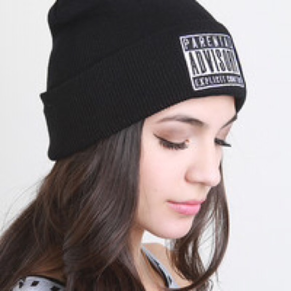 Black beanie hat