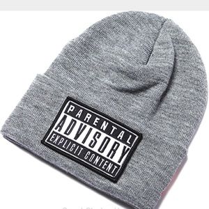 Grey beanie hat