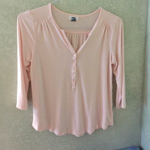 Old Navy light pink 3/4 sleeve shirt
