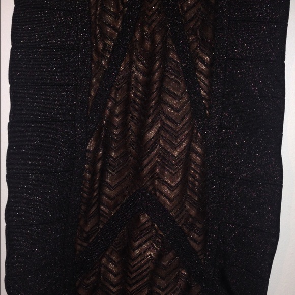 Bebe black and gold dress - Picture 4 of 4