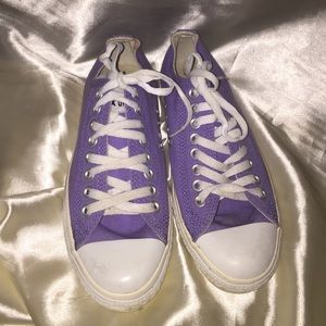 Almost New Purple Converse All Stars