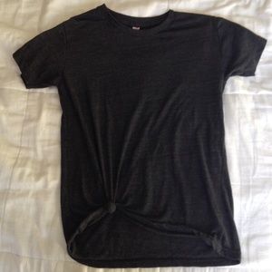 American Apparel charcoal "track shirt"