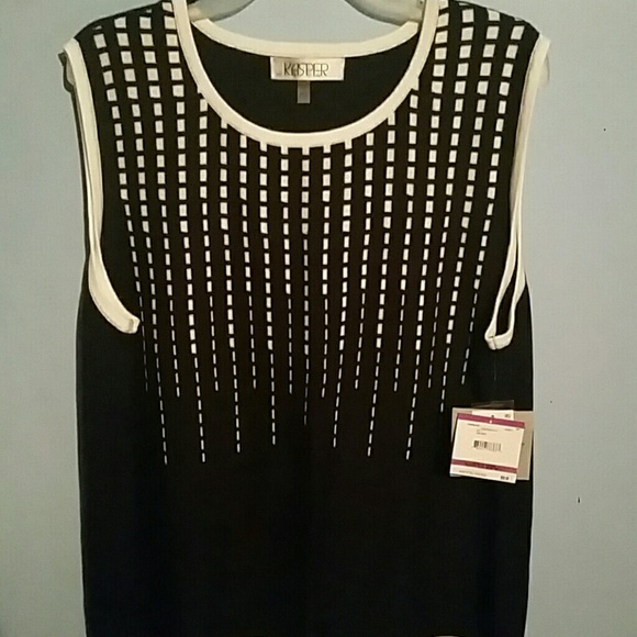 NWT Kasper sleeveless sweater vest