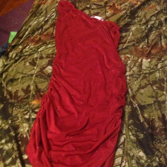 Red sparkly dress
