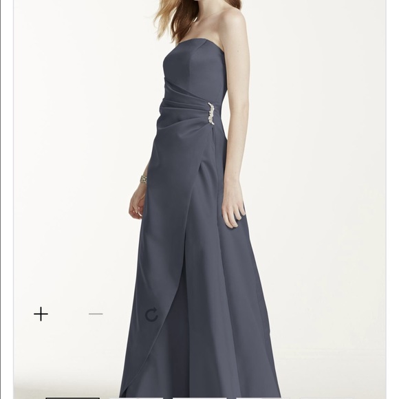 David's Bridal Dresses & Skirts - David's Bridal bridesmaid or formal gown w brooch