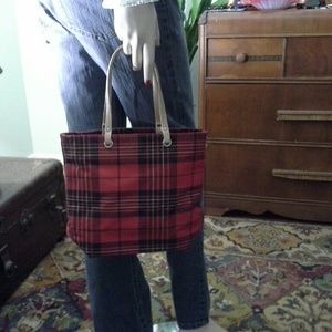 Cute Red Plaid Tote!