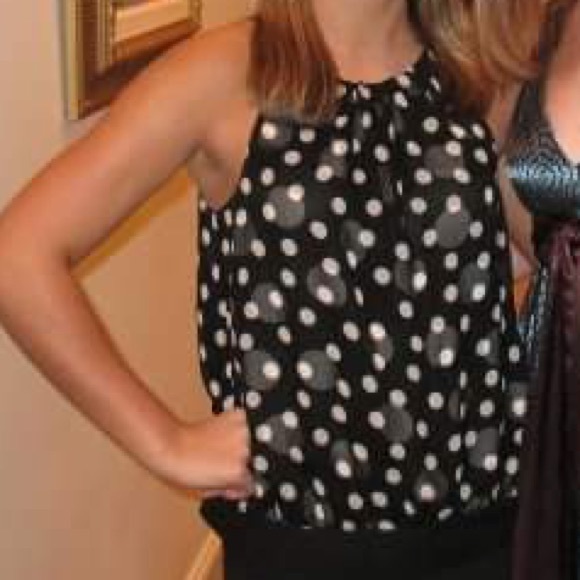 Ann Taylor Polka Dot Top - Picture 2 of 4