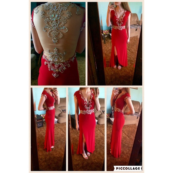 Selling my prom dress! Beautiful red dress!