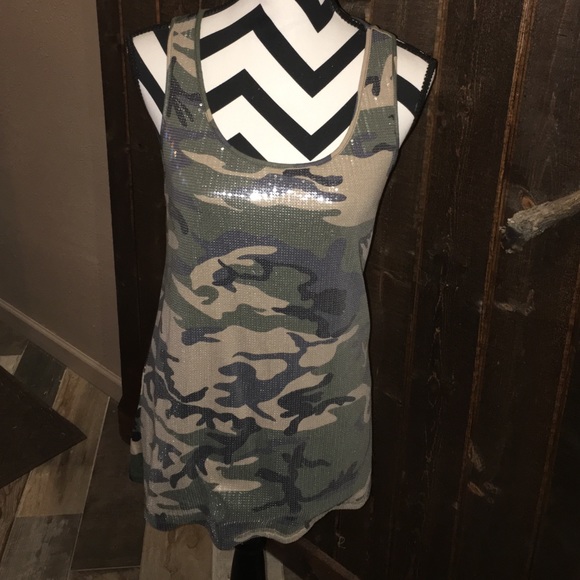 INC International Concepts Tops - Seqence camo tank top