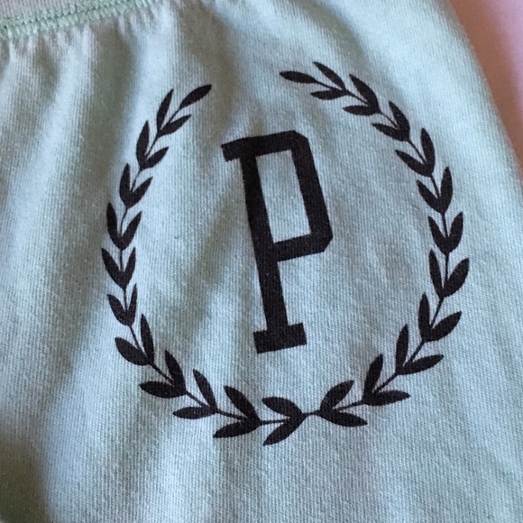 PINK turquoise cuffed sweatpants - Picture 2 of 3