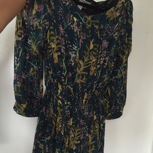 diane von furstenberg green floral dress