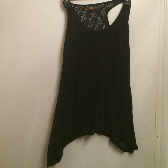 Lace and cotton shirt