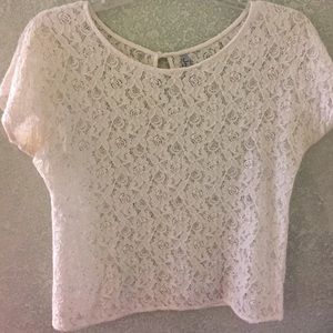Jade brand white lace shirt