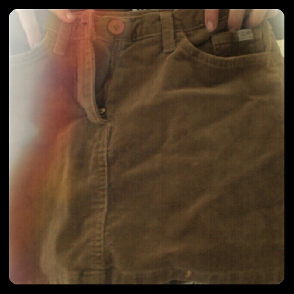 Cute brown jean skirt