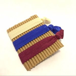 6 No Crease Hair Ties - Elastic Hair Tie