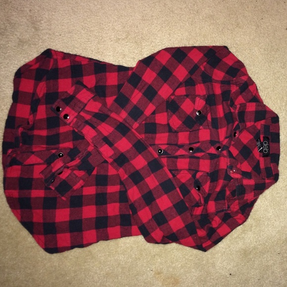 Red plaid shirt