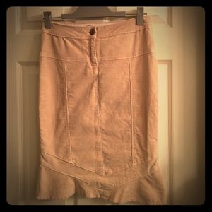 Bebe light brown corduroy mermaid skirt 🎉