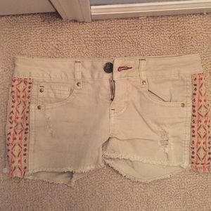 Tan Aztec Shorts