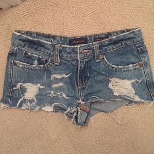 Destroyed Jean Shorts